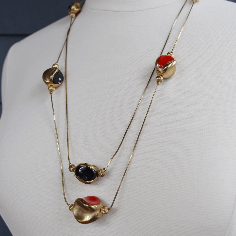 VNTG Circus Inspired Layered Necklace